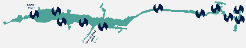 A map of the grotte di castellana