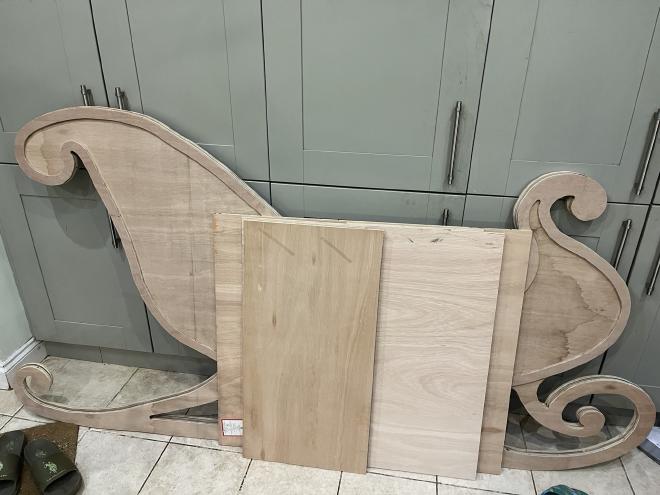 All of the parts, finally cut