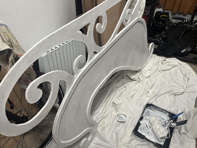 The third coat of undercoat