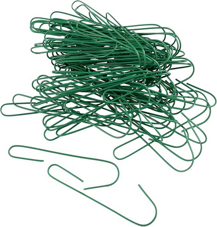 Green wire decoration hooks